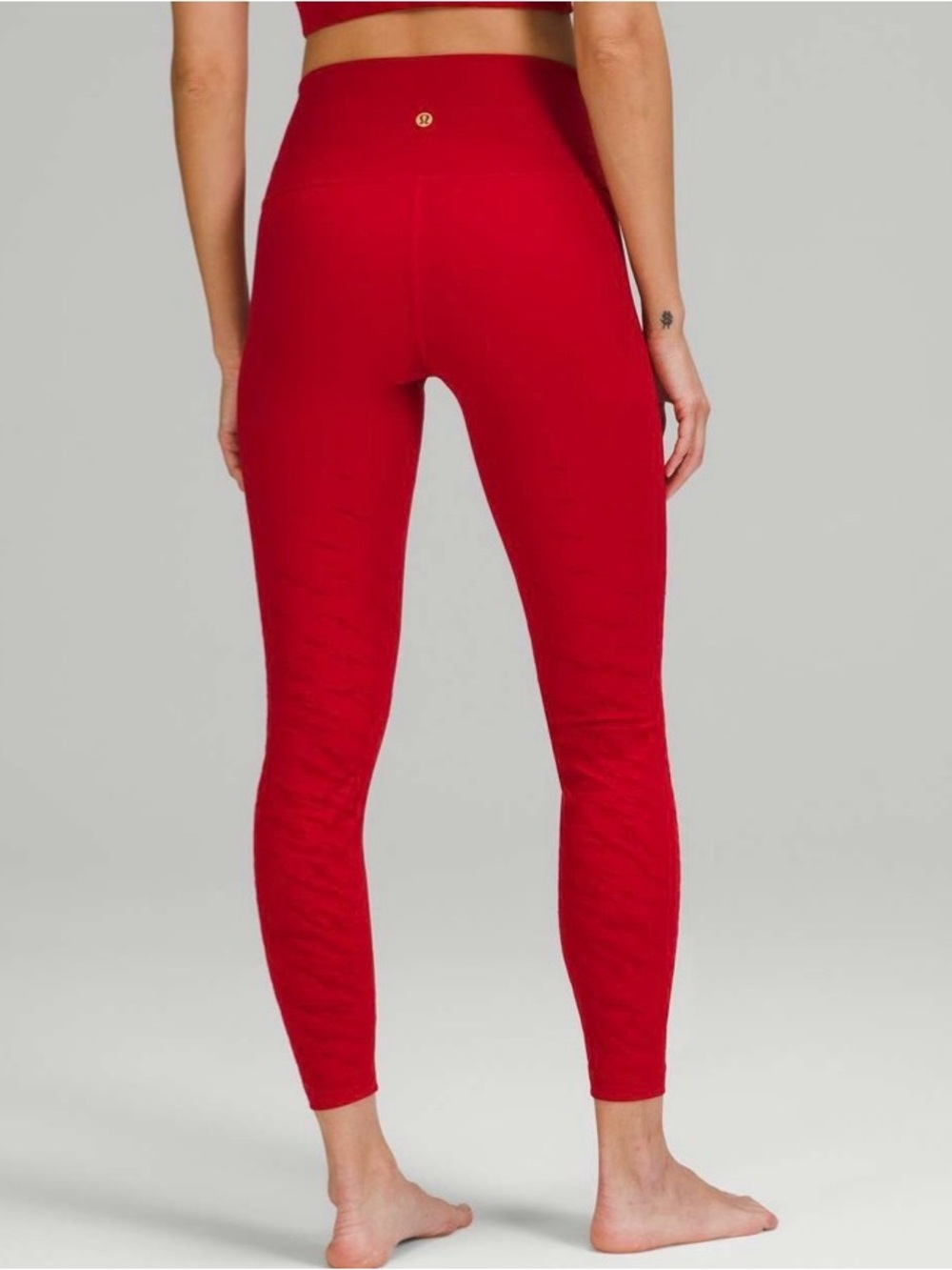 LULULEMON • Lunar New Year Wunder Under High-Rise Tight 25" Dark Red size 12
